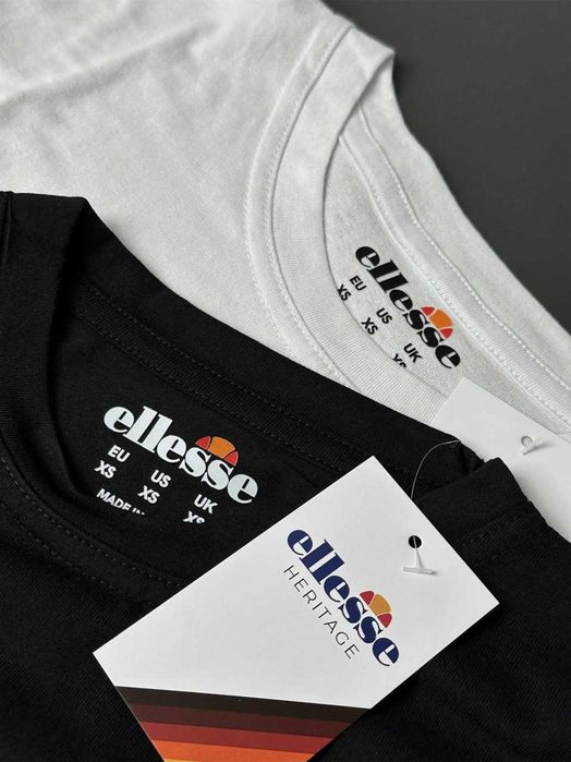 Ellesse Новая Футболка • Еллис Большой Принт • Italia • XS S M L XL XXL