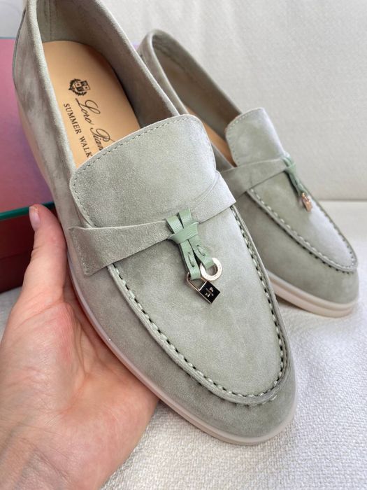 Жіночі замшеві лофери Loro Piana Summer Walk — 37, 38