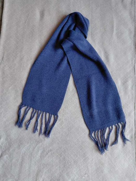 Шарф жіночий синій з альпаки