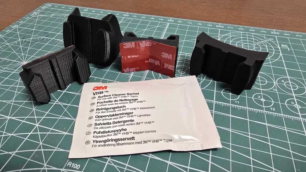 Uchwyt szczękowy (ChinMount) GoPro, DJI, Insta360 do kamer. Druk 3D.