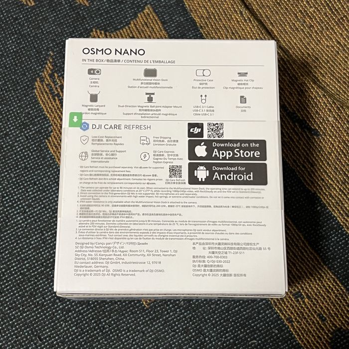 DJI Osmo Nano Action Camera 64GB new and sealed64284332295426121