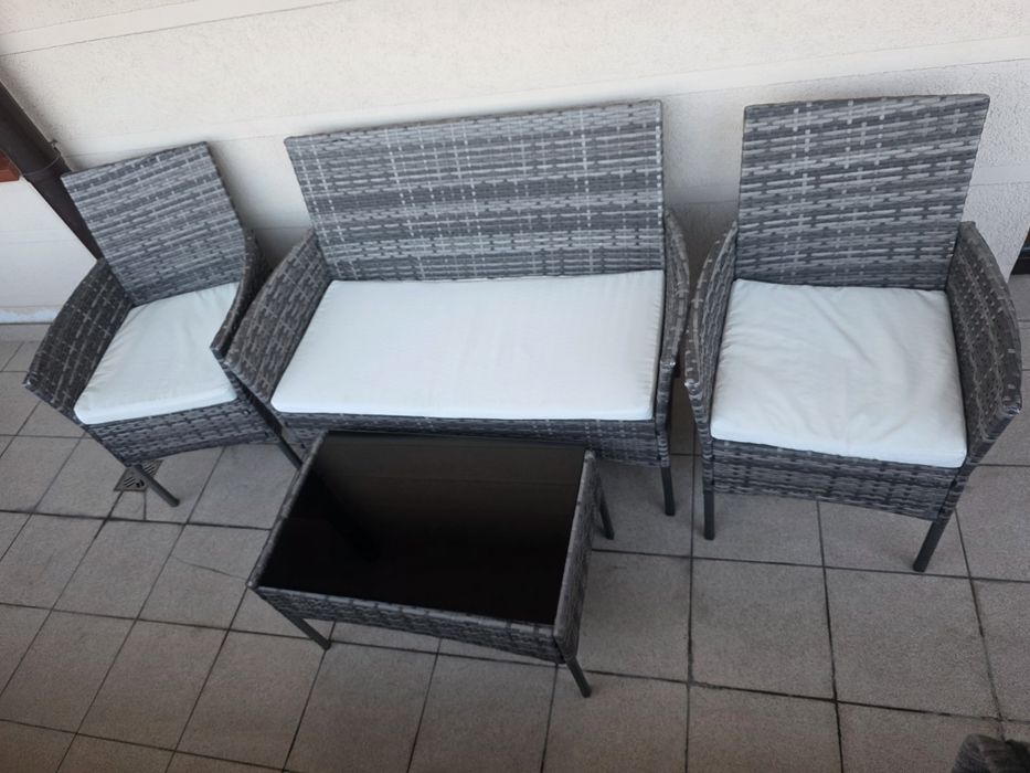 Zestaw mebli tarasowych, ogrodowych, na balkon