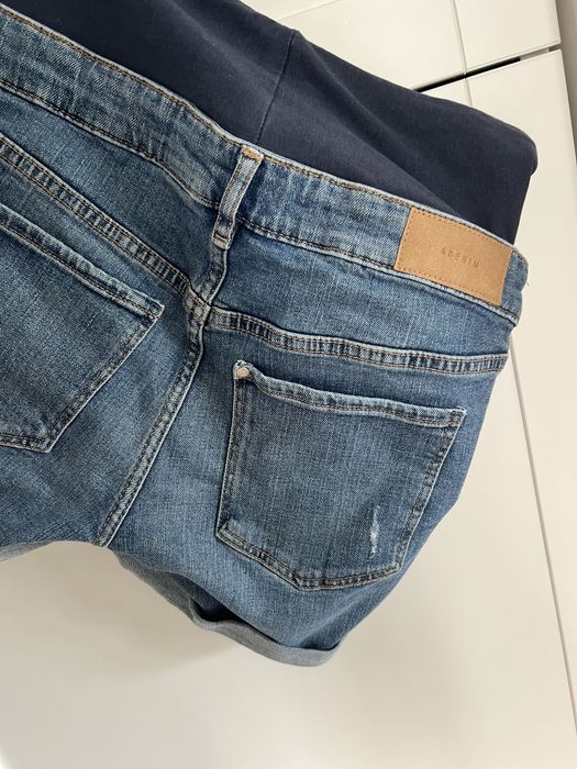 Jeansowe shorty ciazowe