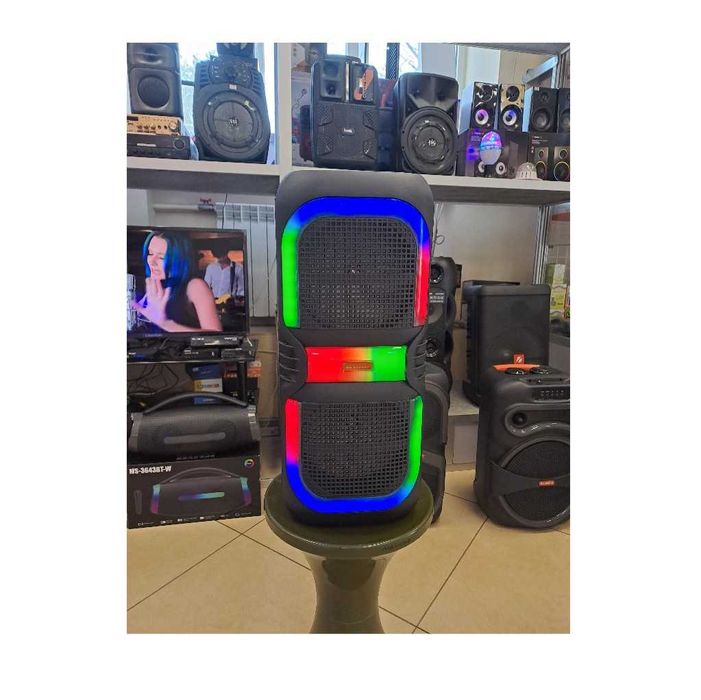 Караоке колонка 56 см + AUX, USB, FM, Bluetooth, гучний бас, 50W !