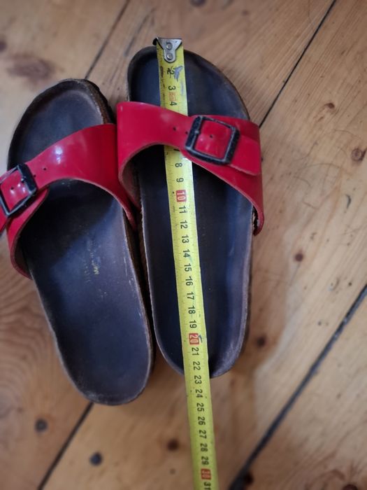 Birkenstock klapki czerwone 35
