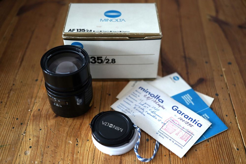 Minolta AF 135mm f2.8 135/2,8 AF Pudełko