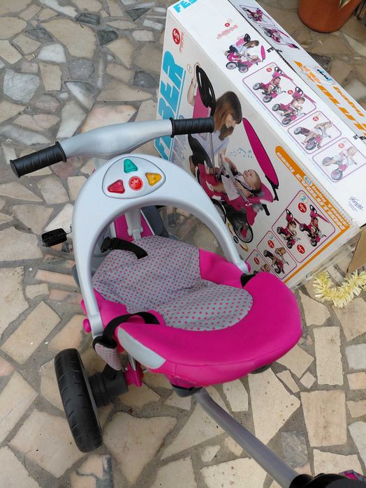 Feber - Baby Premium Rosa - triciclo evolutivo menina +6 meses