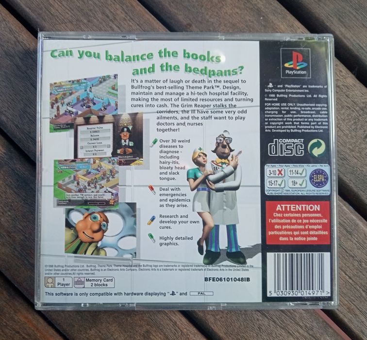 Gra PSX PlayStation Theme Hospital jak nowa