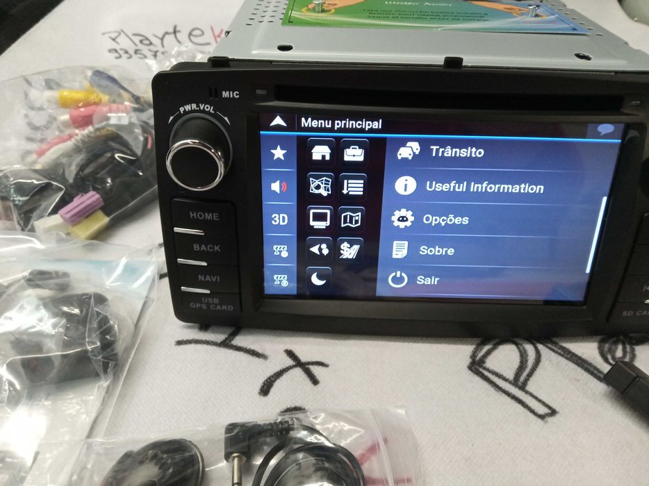 Radio 2 DIN Android TOYOTA Corolla e120 - Novo Garantia