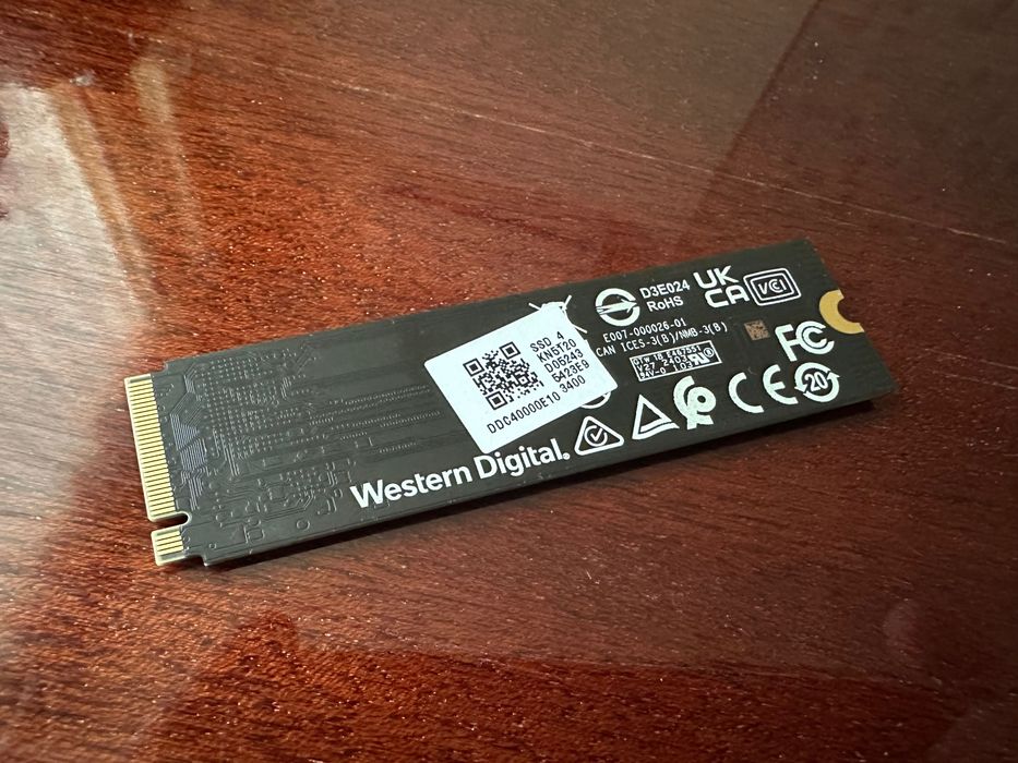 SSD накопичувач WD PC SN740 NVMe M.2 Gen4x4 на 512Gb швидкий в роботі