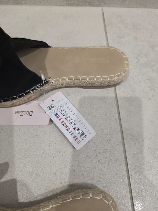 DeeZee klapki damskie Rozmiar 36