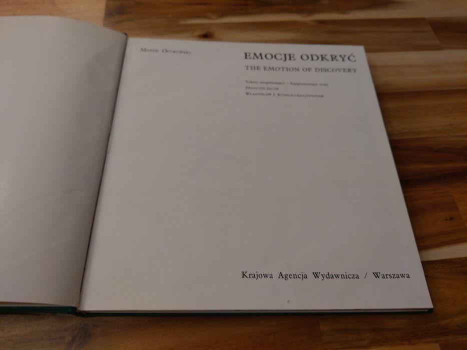 Emocje odkryć Marek Ostrowski