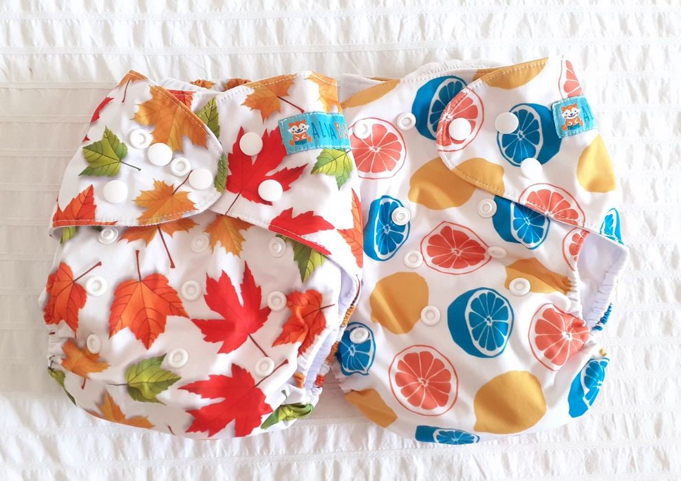 Fraldas reutilizáveis Bambino Mio, Alva Baby, Happy Flute +absorventes