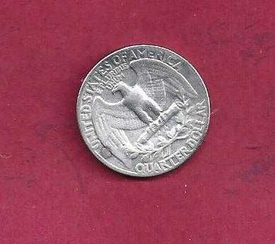 E. U. America  Quarto de Dolar de 1948  Prata