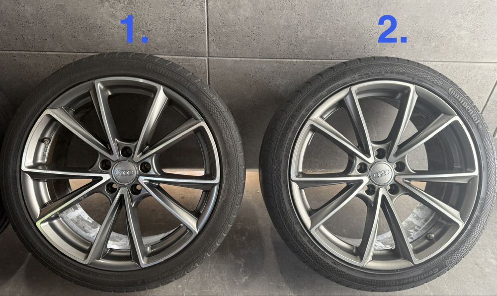 19 cali Audi A4 A6 felgi koła komplet z oponami 5x112 ET45 8J