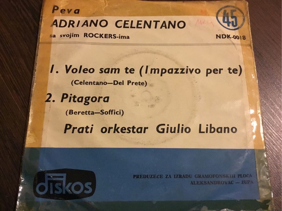 Adriano Celentano voleo sam te winyl