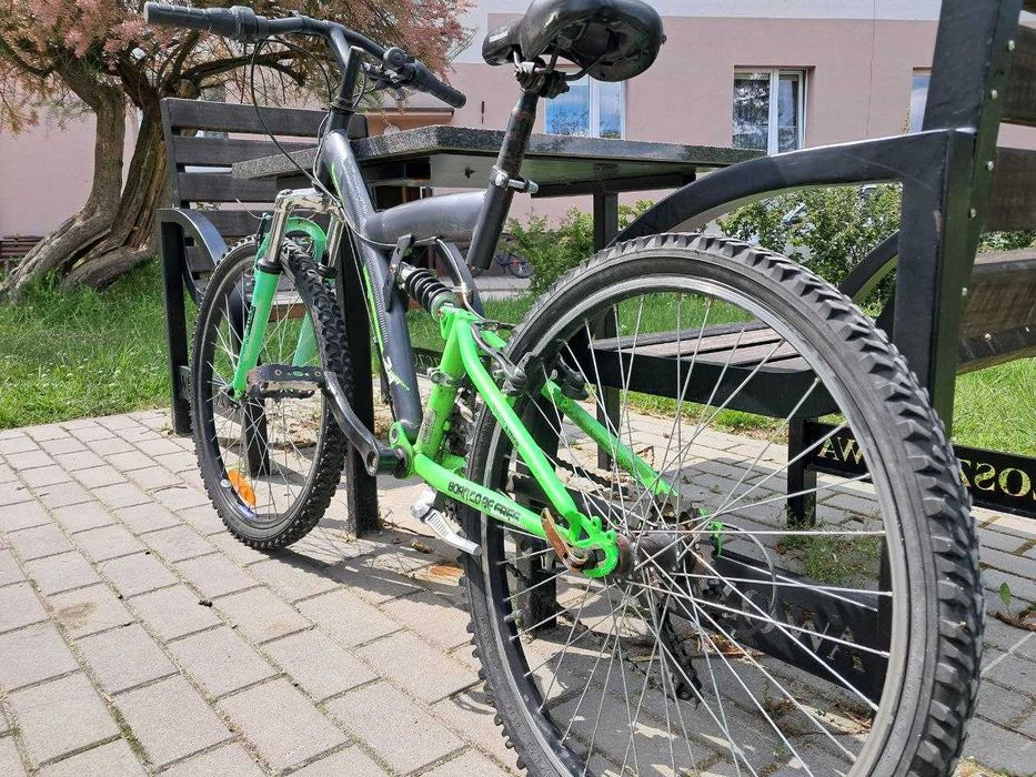 Rower dziecięcy 24 cale – amortyzator, 18 biegów, dobry stan