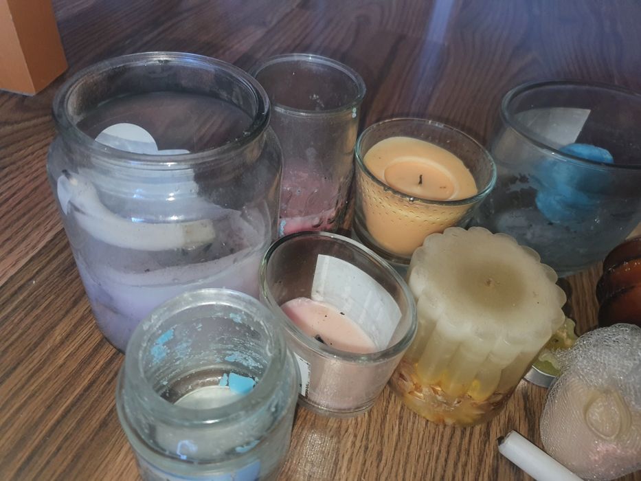 Świeczki słoiki zestaw 5zł