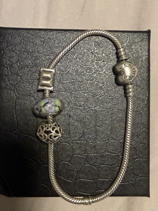 Pulseira PANDORA Original + 3 Contas | Produto de Insolvência | 85 €