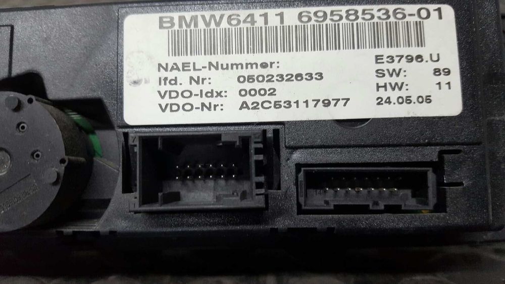 COMANDO CLIMATIZADOR BMW SERIE 1 BERLINA (E81/E87) 120D