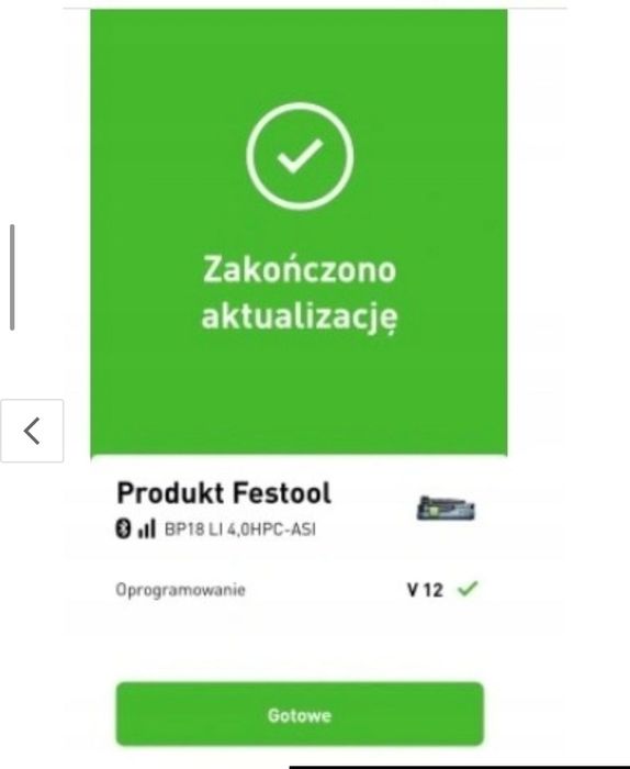 Akumulator festool 18v 4.0Ah bluetooth  Gw.