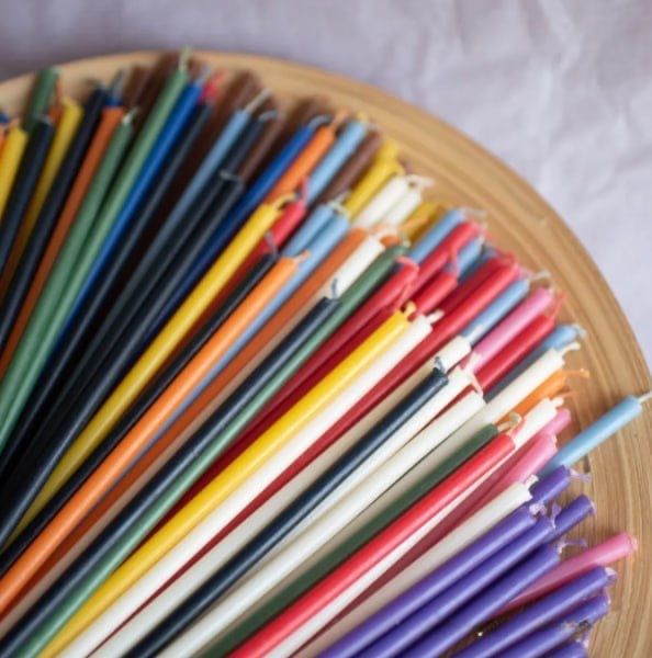 Свечи восковые для ритуалов и скруток