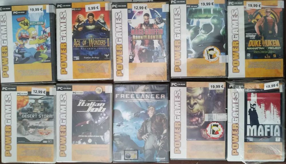 10 Jogos novos e selados na caixa