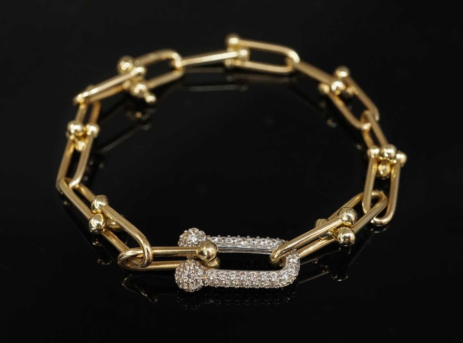 Złoto 585 - Złota bransoletka damska