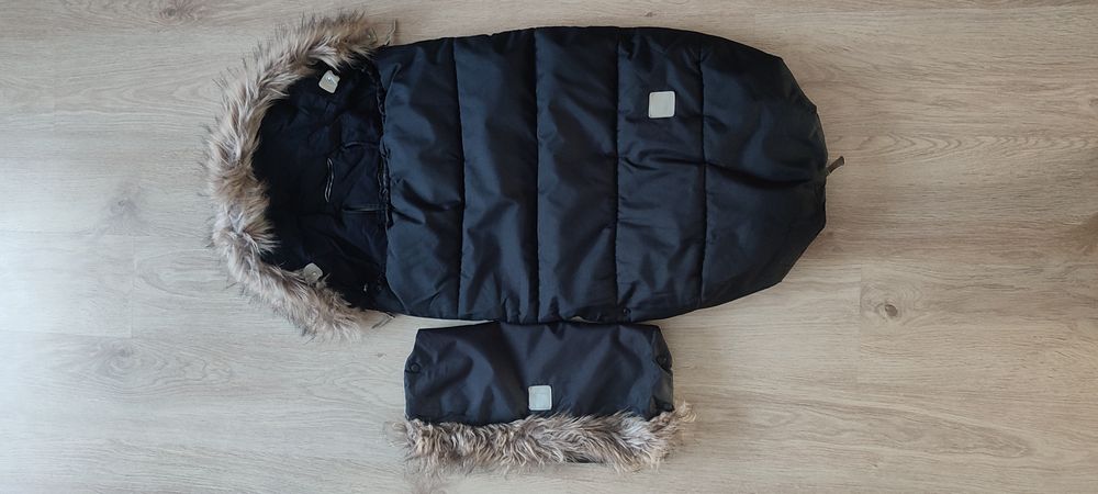 Bugaboo Cameleon 3 navy grantowy śpiworek, mufka, gondola, spacerówka