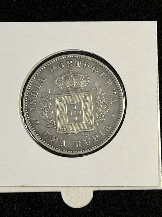 Moedas Reinado D. luis I - INDIA ( Ruipas ) ( Prata )