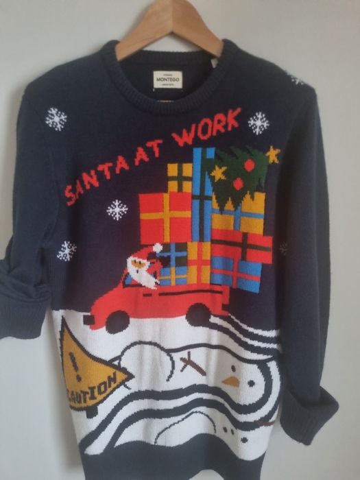 Sweter świąteczny męski