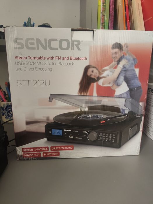 Gramofon Sencor STT 212U Z USB/SD/FM/BT