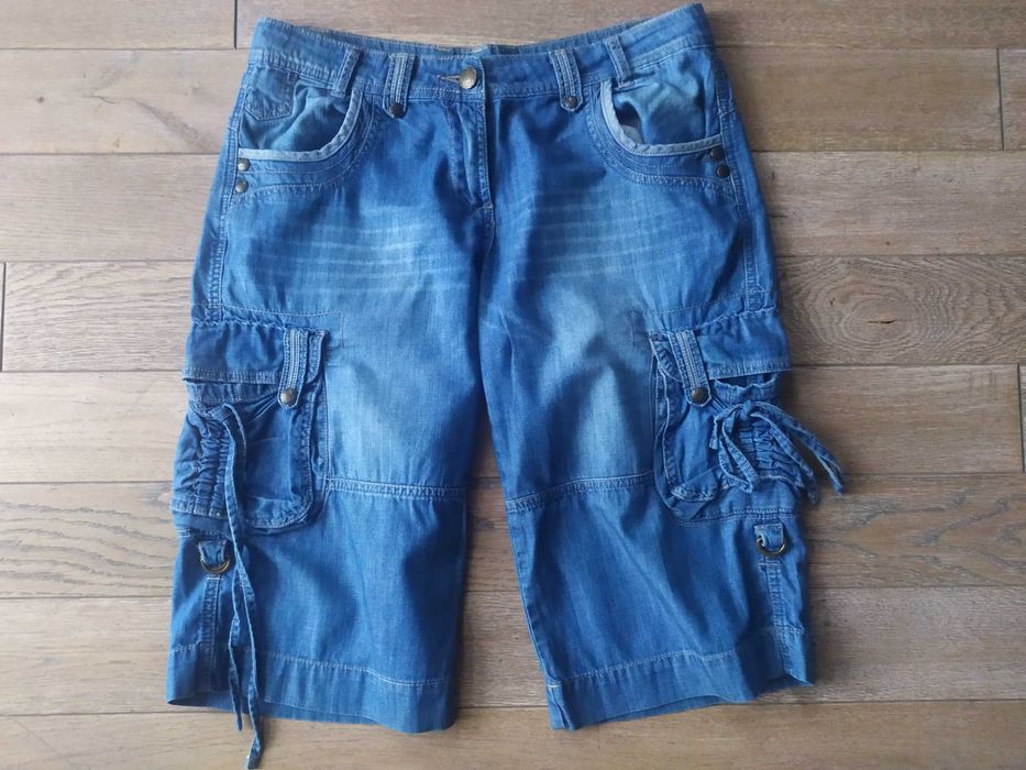 Świetne krótkie spodenki jeansowe dżinsowe M 40