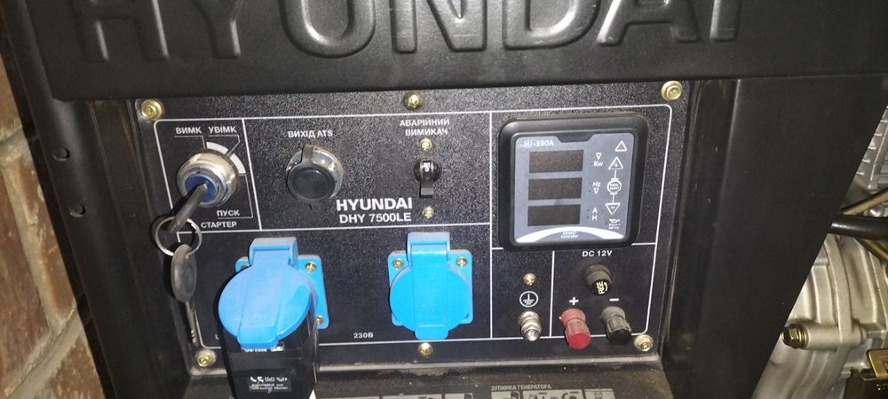 Генератор Hyundai-7500LE дизель