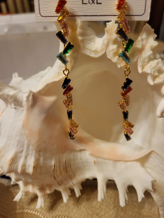 Kolczyki długie stalóweczka