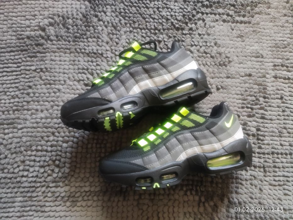Кросівки Nike Air max 95 GS  "Volt Smoke Grey"розмір 37