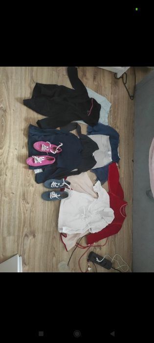 Paka dla dziewczynki 122 128 Plus buty