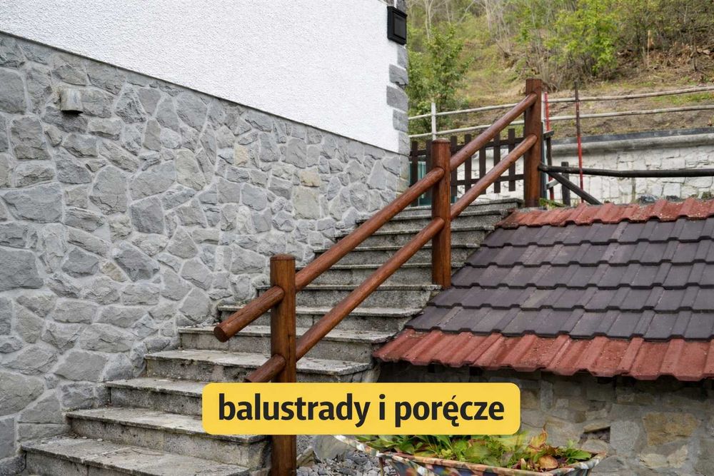 Ogrodzenie Drewniane Padok Zagroda Płot z Bali Lonżownik