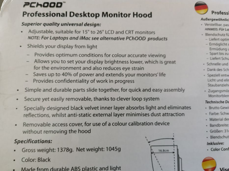 Palas para monitor PChood pro até 27pol