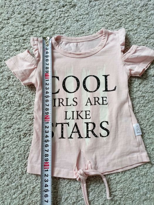 Komplet bluzka z krótkimi spodenkami rozmiar 74/80