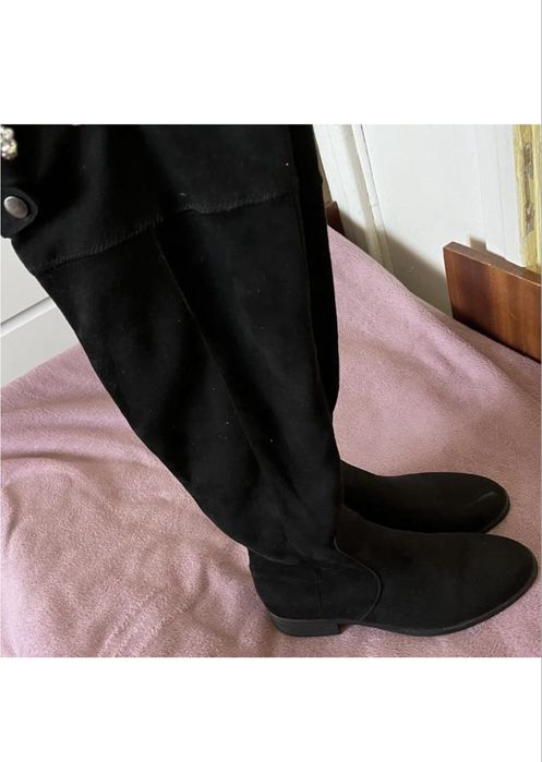 Продам ботфорти замшеві