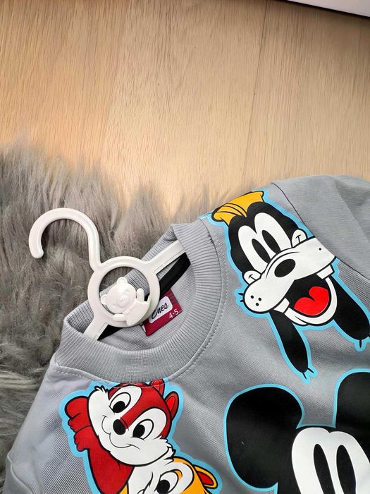 Bluza Disney chłopiec Mickey Goofy szara