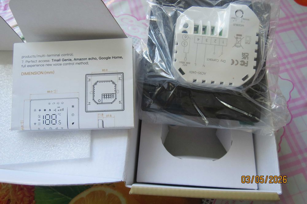 Терморегулятор Tuya Smart Life BHT-006 GB Wifi