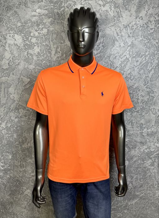 Polo Ralph Lauren поло футболка M размер спортивная оранжевая