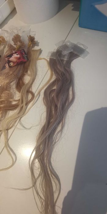 Extensões de cabelo humano