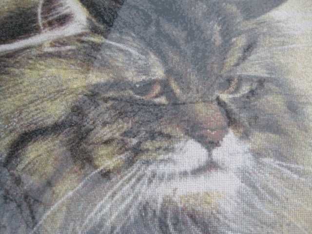 картина вышитая крестиком  *Милый друг*