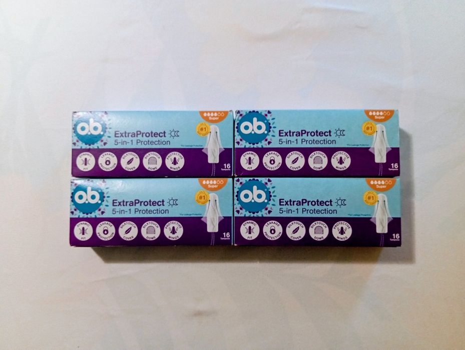 O.B. Extra Protect Super 5 w 1 tampony 64 szt 4 opk.
