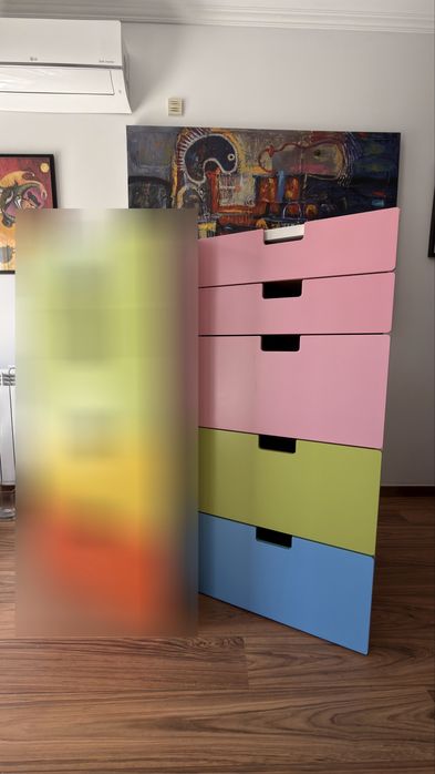 IKEA STUVA móvel arrumação crianças 5 gavetas coloridas