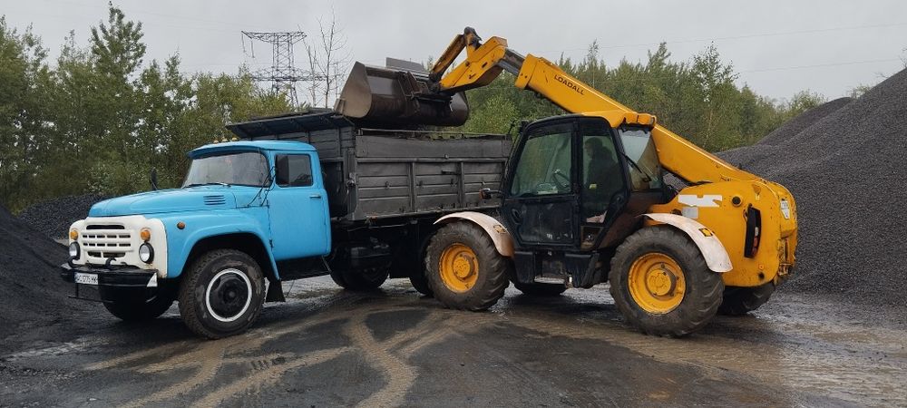 Чорнозем, баласт, пісок, щебінь, торфобрикети