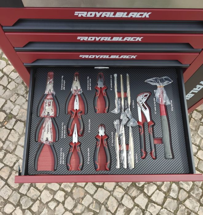 Carrinho de ferramenta de 7 gavetas completas novo
